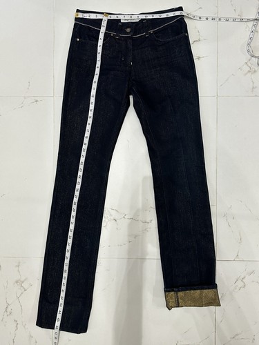 Authentic Yves Saint Laurent D/Blue Straight Leg Jeans InsidGold Treads EU 38 - 第 11/12 張圖片