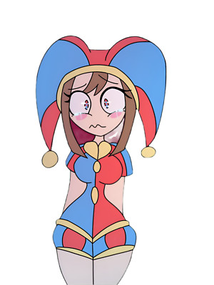 Pomni Amazing Digital Circus Weatherproof Anime Sticker 6'' Car Decal S5