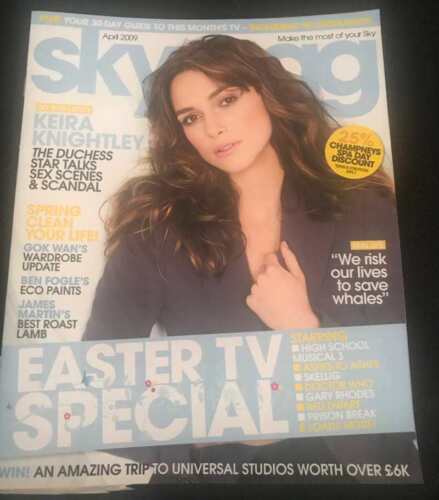 Sky Mag 04/2009 JOHN BARROWMAN STEPHEN FRY KEIRA KNIGHTLEY TIM ROTH GARY RHODES - Picture 1 of 1