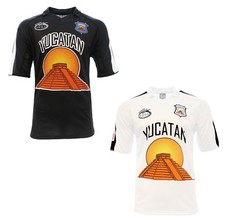 Yucatan Mexico Soccer Jersey Men's Fan Apparel Football Shirt Black White