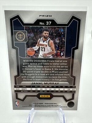 2023-24 Panini Prizm Blue Ice Prizm /125 Jamal Murray #37
