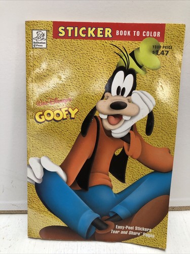 Vintage Disney Coloring Book With Stickers Goofy Dalmatian Press - 第 1/6 張圖片
