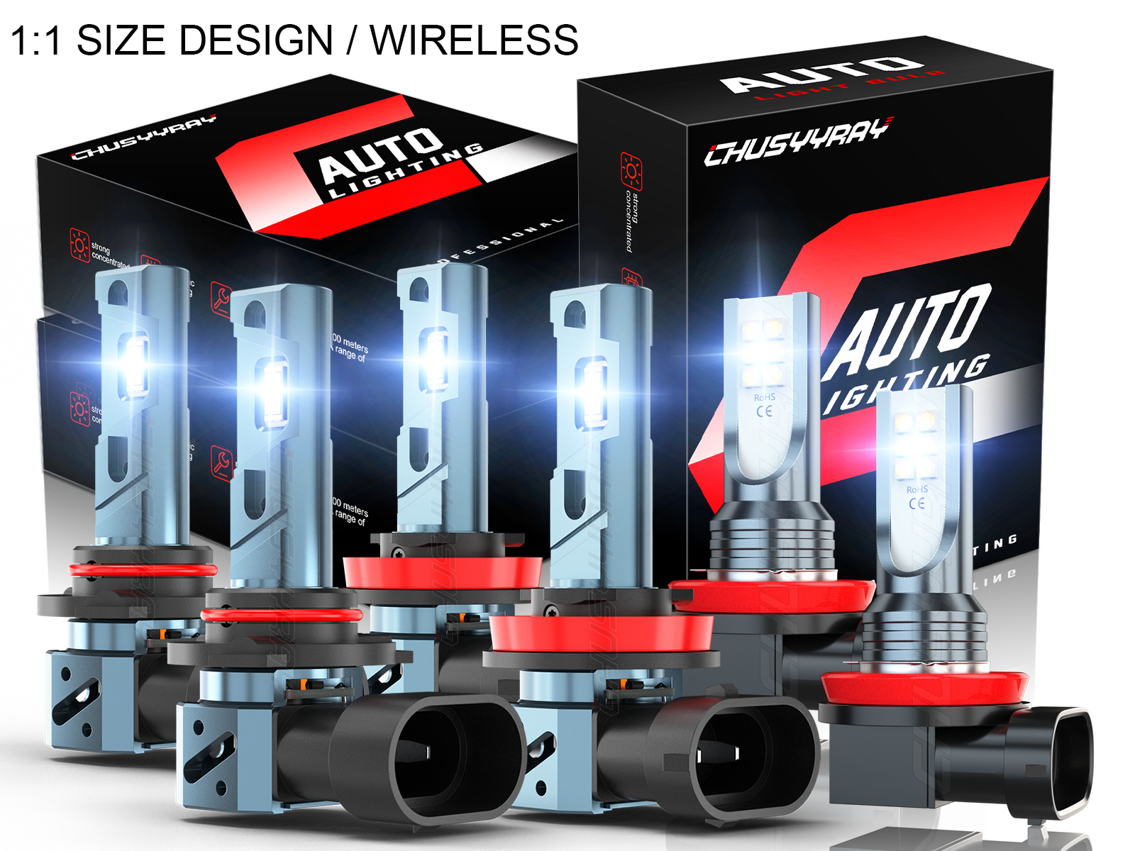 2011-2019 Toyota Highlander LED Headlight & Fog Light Kit - White