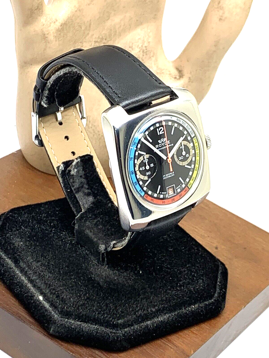 Royce Men's Watch Vintage 1970s Swiss Manual Wind Chronograph