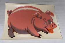Auth Vintage 1948 Water Decal PIG D11 Menagerie Co. LA CA 1940s USA made Pink