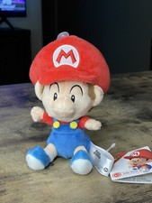 2019 Little Buddy 5in Super Mario All Star Baby Mario Stuffed Plush Doll Toy