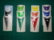Custom Pontiac Emblem Vinyl Decal For Pontiac Cars. Please Read Description