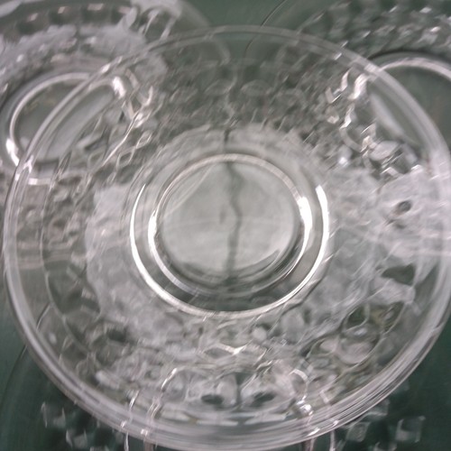 4 Fostoria American Clear Glass Vintage Saucers Elegant Glassware 5.5" - Picture 3 of 14