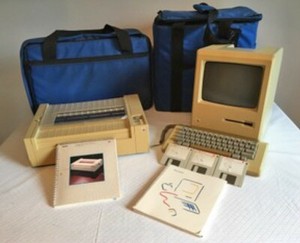 apple computer and printer