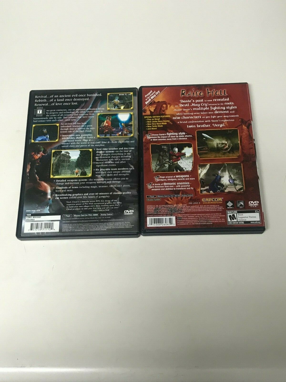 PS2 Lot Of 2 Games Devil May Cry 3 Special Edition Dark Cloud CIB | eBay