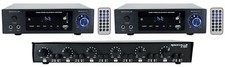 Multi Zone Audio System w/2 Rockville BLUAMP 150 Receivers Volume Control Zoner