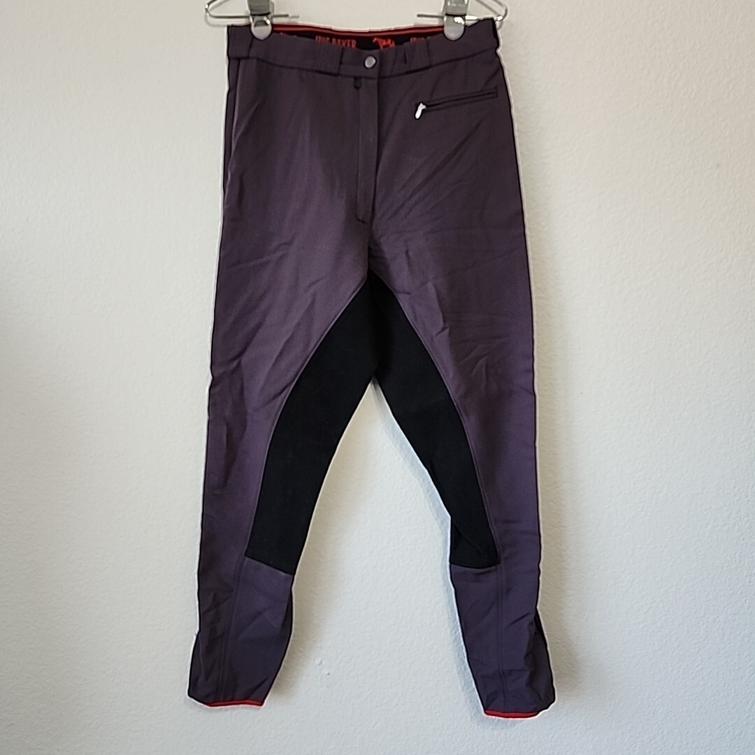 Iris Bayer Purple Equestrian Riding Pants Women's 30R Germany Breeches  Training