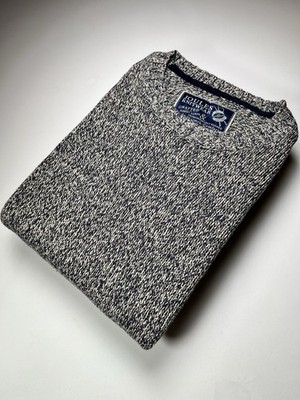 Joules Crafted Cotton Pullover Navy Beige Strickpullover Herren XL [298]