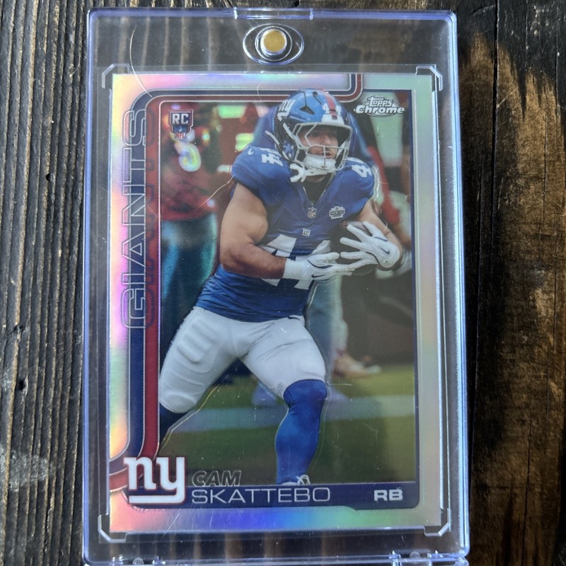 2025 Topps Chrome - Rookies Cam Skattebo #331 Refractor (RC)