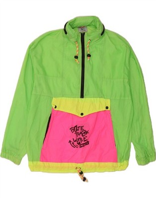 MC KEE'S Herren Graphic Hooded Anorak Jacke IT 52 XL Grün Colourblock AF19