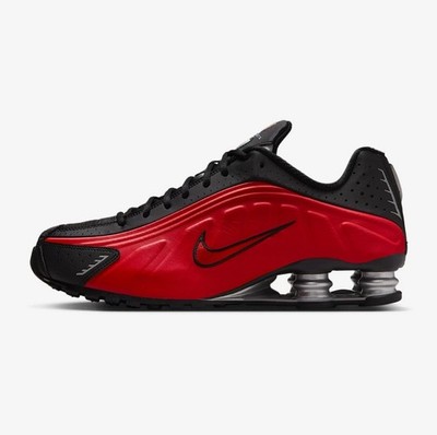 Nike Shox R4 Shoes University Red Black HQ1988-600 Men's Sizes NEW