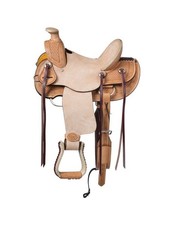 Tough 1 Western Saddle Strings Laced Stirrups Walburg Youth SR402