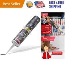 Industrial-Grade Waterproof Black Silicone Sealant - 10.1 oz for Leak Sealing