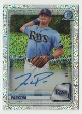 2020 Bowman Chrome Prospects Speckle Refractor Ford Proctor Auto /299 Tampa Bay