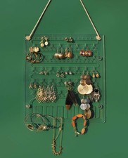 JEREVER Earring Holder for Wall Hanging Jewelry Organizer Display Acrylic Han...
