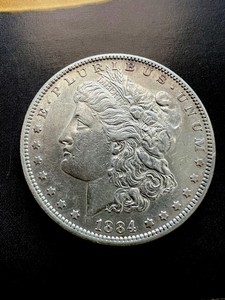 1884-S Morgan Silver Dollar $1 Coin - BU Choice Rare Date