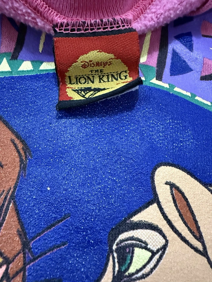 Sudadera Pullover Cuello Redondo Gráfico Rey León Años 90 De Colección Jóvenes Niños Grande Foto 4 de 4