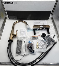 Delta Essa 9113TL-CZ-DST Touch2O Pull-Down Kitchen Faucet - Champagne Bronze