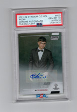 2021 Topps Stadium Club Chrome UEFA Pedri Auto #CA-PED Barcelona PSA 10/10