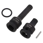 2Pcs Durable Steel Brake Caliper Tool Set for Brake Screw Removal Black