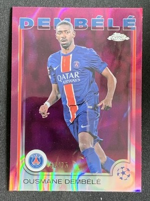 Ousmane Dembele 2024-25 Topps Chrome UCC Future Stars Magenta Lava /75 #109