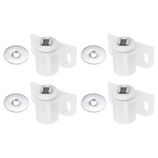 35x22mm(LxW) Magnetic Touch Latch - 4 Pack - Magnetic Catch Latch - White