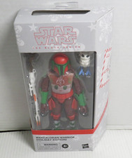 2021 Mandalorian Warrior Holiday Ed Star Wars Black Series Hasbro Figure Sealed