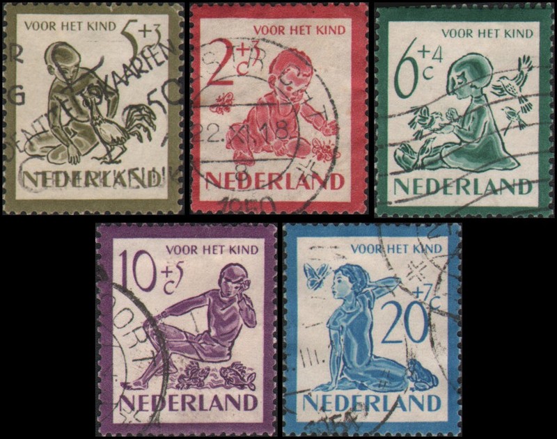 Netherlands #B219-B223 set Used