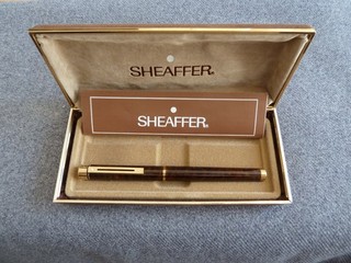 Vintage Sheaffer TARGA 1030 Thuya Brown Ronce Lacquer Fountain Pen Boxed