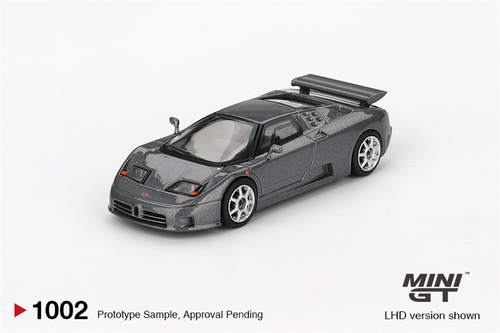 MINI GT 1:64 Bugatti EB110 Super Sport Grigio Scuro Car - Picture 2 of 4