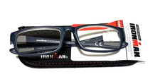 NEW FOSTER GRANT Ironman men  s READING GLASSES 3.00 Strength w case Navy