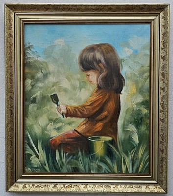 Nr.: 1330 Expressionismus Ölgemälde Malerei Oil Painting Kind Wald Natur