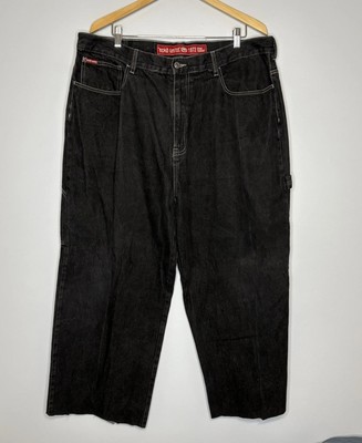 VTG Ecko Unltd Jeans 40x26 Crop Black Straight Baggy Streetwear Skater Denim