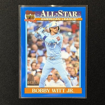 2026 Topps Series 2 Bobby Witt Jr All-Star Blue Color Match /150 #91AS-24 Royals