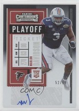 2020 Panini Contenders Rookie Playoff Ticket 52/99 Marlon Davidson #294 Auto 1u6