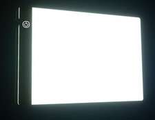 Small A5 Ultra-Thin Portable LED Tracing Light Box Dimmable Tracer Pad white