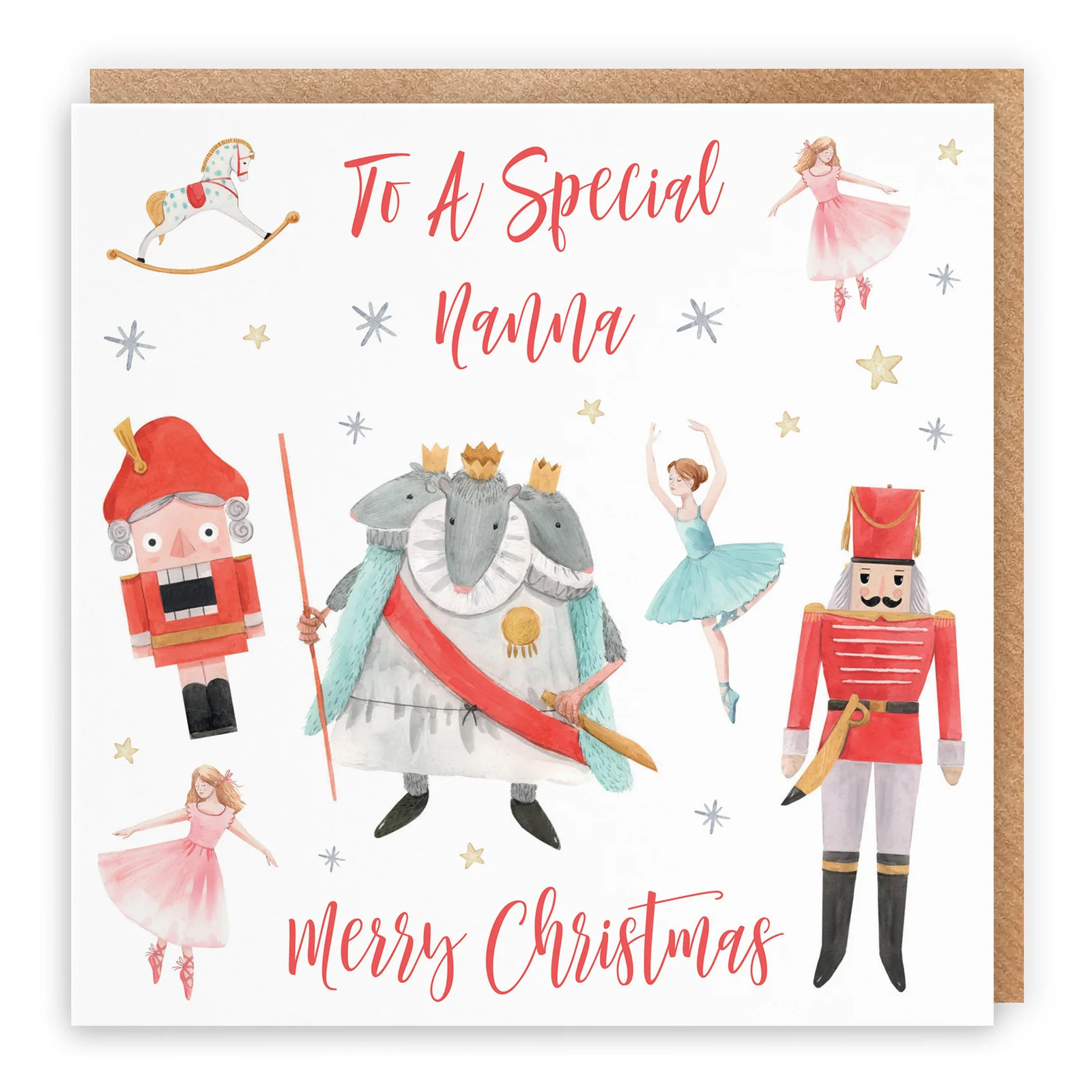 Nanna Nutcracker Christmas Card
