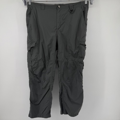 Columbia Cargo hiking Pants Mens 36x30 Grey PFG Omni-Shade Sun Protection XM8002