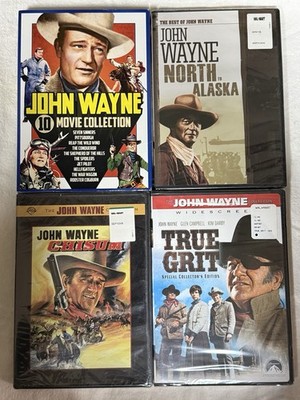 John Wayne DVD Lot of 4   True Grit, Chisum, North to Alaska