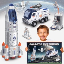Rocket Ship Toys for Kids | Rocketship Space Shuttle Model with Astronaut Fig...