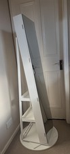 Lockable Full-Length Mirror Jewellery Cabinet – Rotating Stand