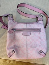 COACH Signature Shoulder Bag Pink 6a