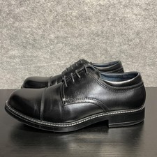 Bruno Marc Dress Shoes Men 8.5 Black Cap Toe Oxford Formal Lace Up