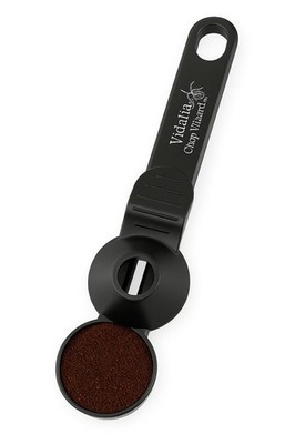 Vidalia Chop Wizard - Coffee Scoop with Leveling 2 Tablespoons, Silver 