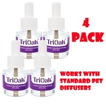 4 Pack Cat Calming Pheromone Diffuser Refills - Odorless For Standard Diffusers